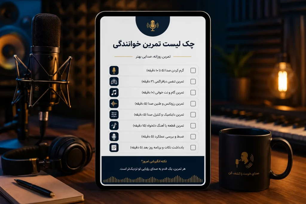 تمرین خوانندگی در منزل PDF